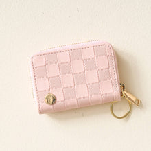  ZIP AROUND WALLET- Blush Check