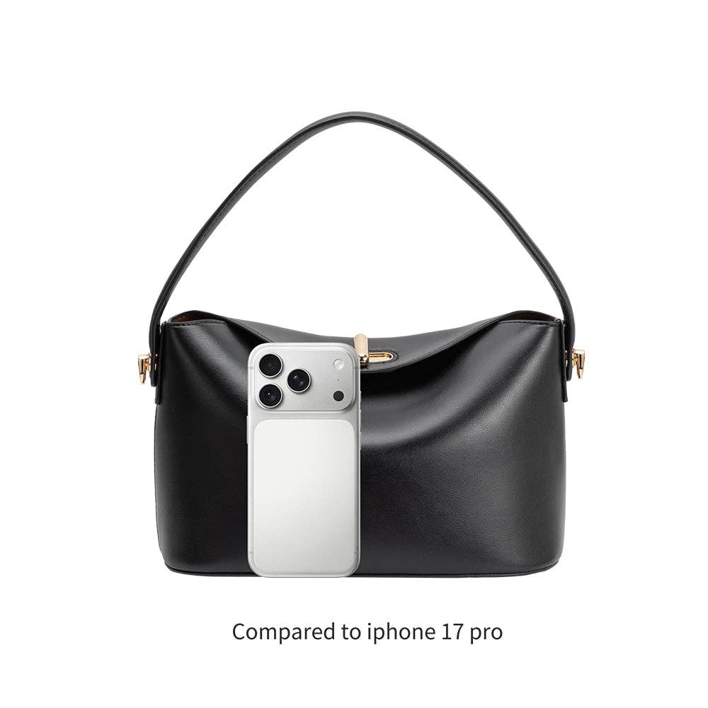 Lana Espresso Recycled Vegan Leather Crossbody