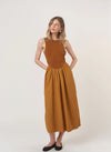 CORINNE MIXED MEDIA TANK DRESS