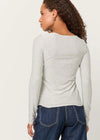 ZINNIA STRIPED BOATNECK LONG SLEEVE TEE