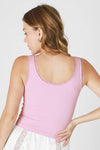 LACE SCOOP NECK TANK TOP - assorted colors