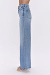 LANA HIGH WAIST ULTRA WIDE LEG JEANS in break wash