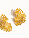 BISOUS 18K GOLD NON-TARNISH SUNBURST EARRINGS