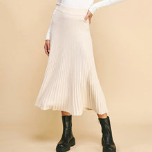  FLARED MIDI SWEATER SKIRT