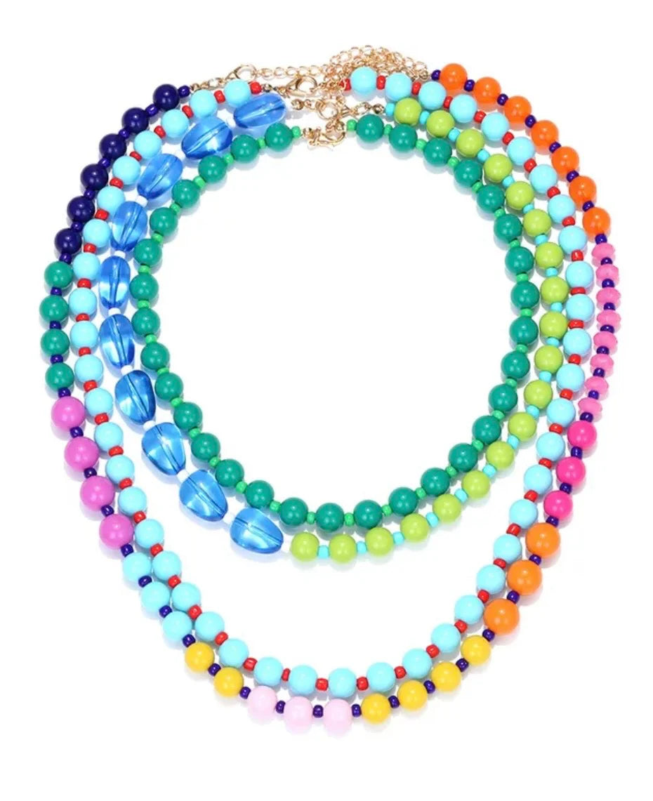 COLORFUL CAPSULE NECKLACE SET
