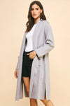 EDGE DETAIL OPEN KNIT CARDIGAN