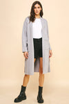 EDGE DETAIL OPEN KNIT CARDIGAN