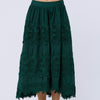 LONDON NOVELTY LACE MIDI SKIRT