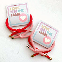  "LOVE IS IN THE HAIR" HAIR TIE