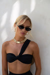 FREYRS Eyewear - Soho Womens Oval Sunglasses: Black