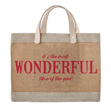  HOLIDAY JUTE TOTE