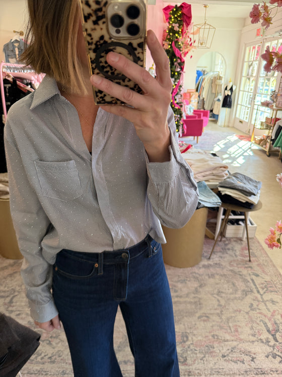 GLACIER GLOW RHINESTONE SHIRT