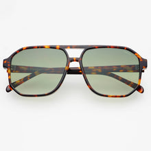  FREYRS Eyewear - Billie ( NEW ) Unisex Aviator Sunglasses: Tortoise / Green