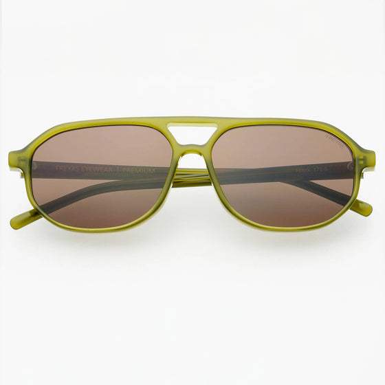 FREYRS Eyewear - Fenix Acetate Unisex Aviator Sunglasses : Olive