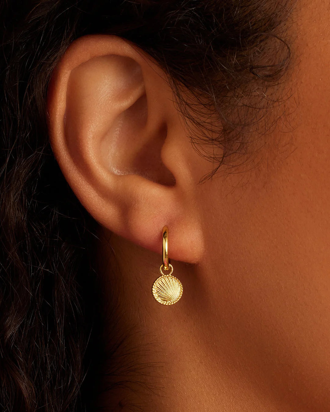 Sunny Huggie Hoop Earrings