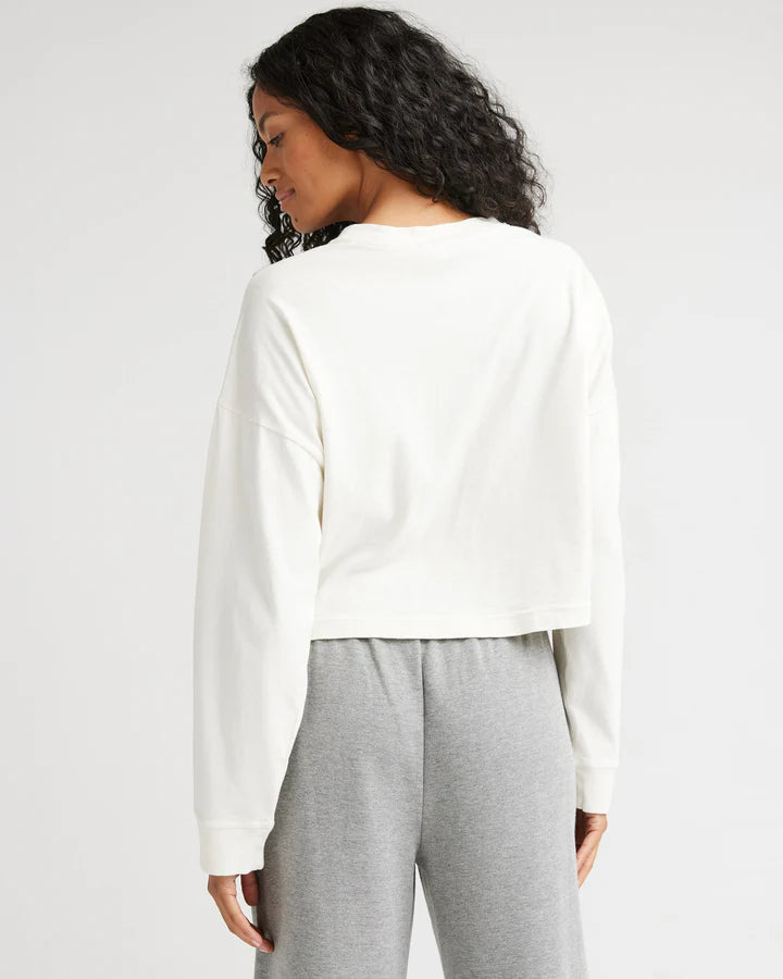 RELAXED CROP LONG SLEEVE TEE