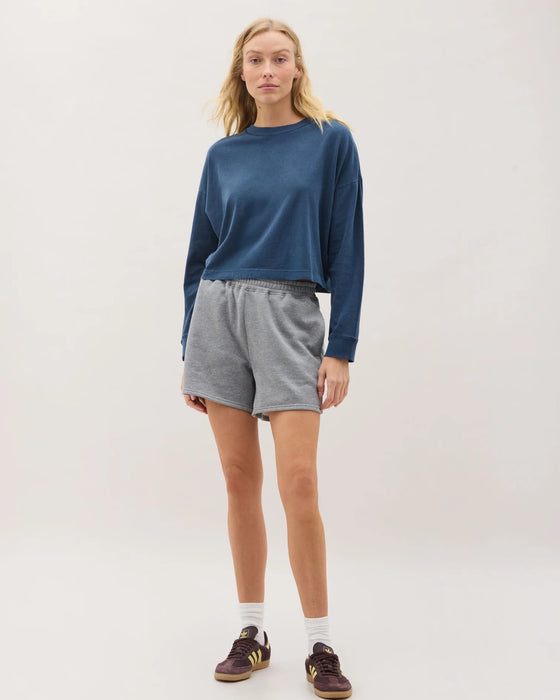 RELAXED CROP LONG SLEEVE TEE