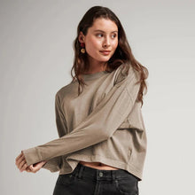  RELAXED CROP LONG SLEEVE TEE