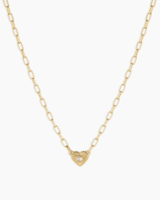 PEARL HEART NECKLACE