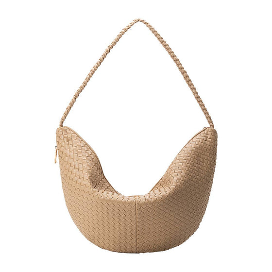 MELIE BIANCO - RAQUEL XL RECYCLED SHOULDER BAG - mushroom