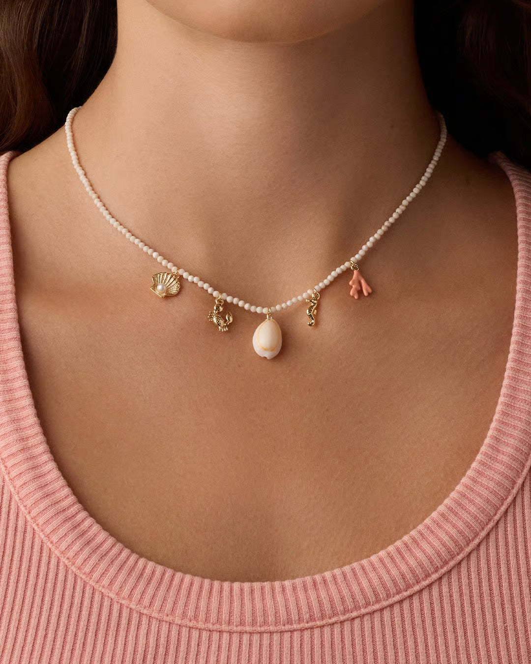 OCEAN MINI CHARM NECKLACE