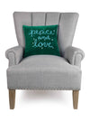 PEACE & LOVE DECORATIVE PILLOW