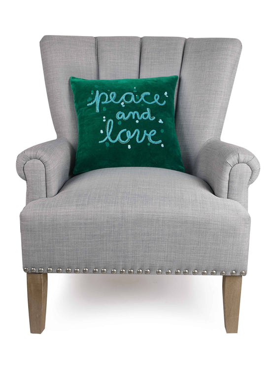 PEACE & LOVE DECORATIVE PILLOW