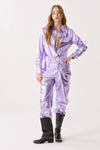 SAN MARINO METALLIC LINEN SHIRT - Violet