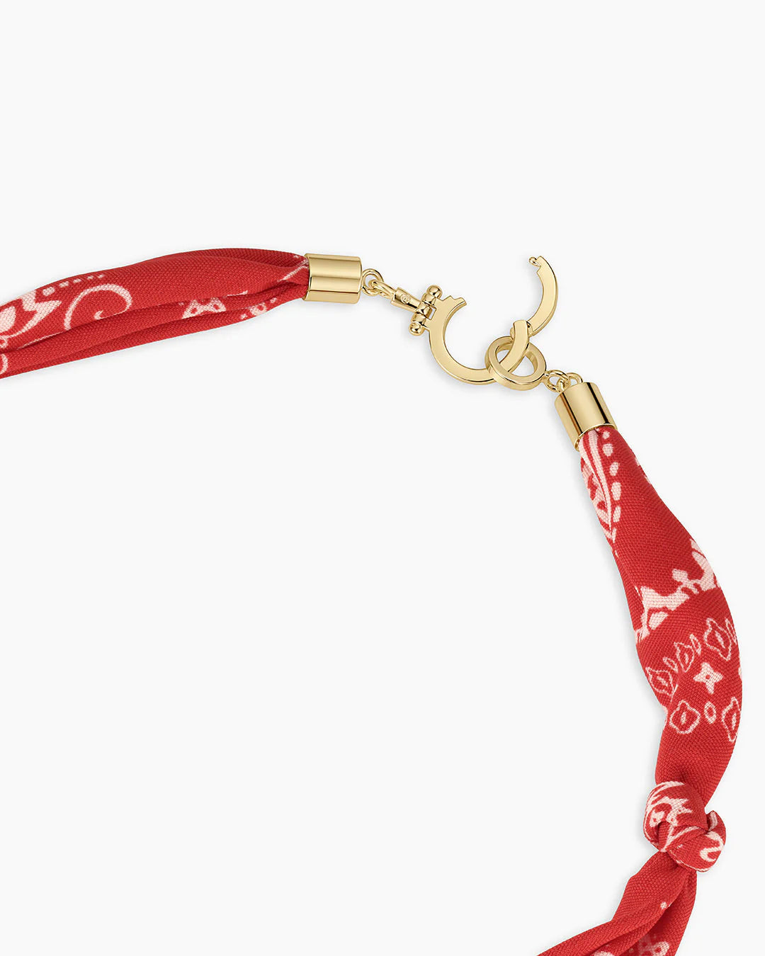 PAISLEY BANDANA PEARL NECKLACE