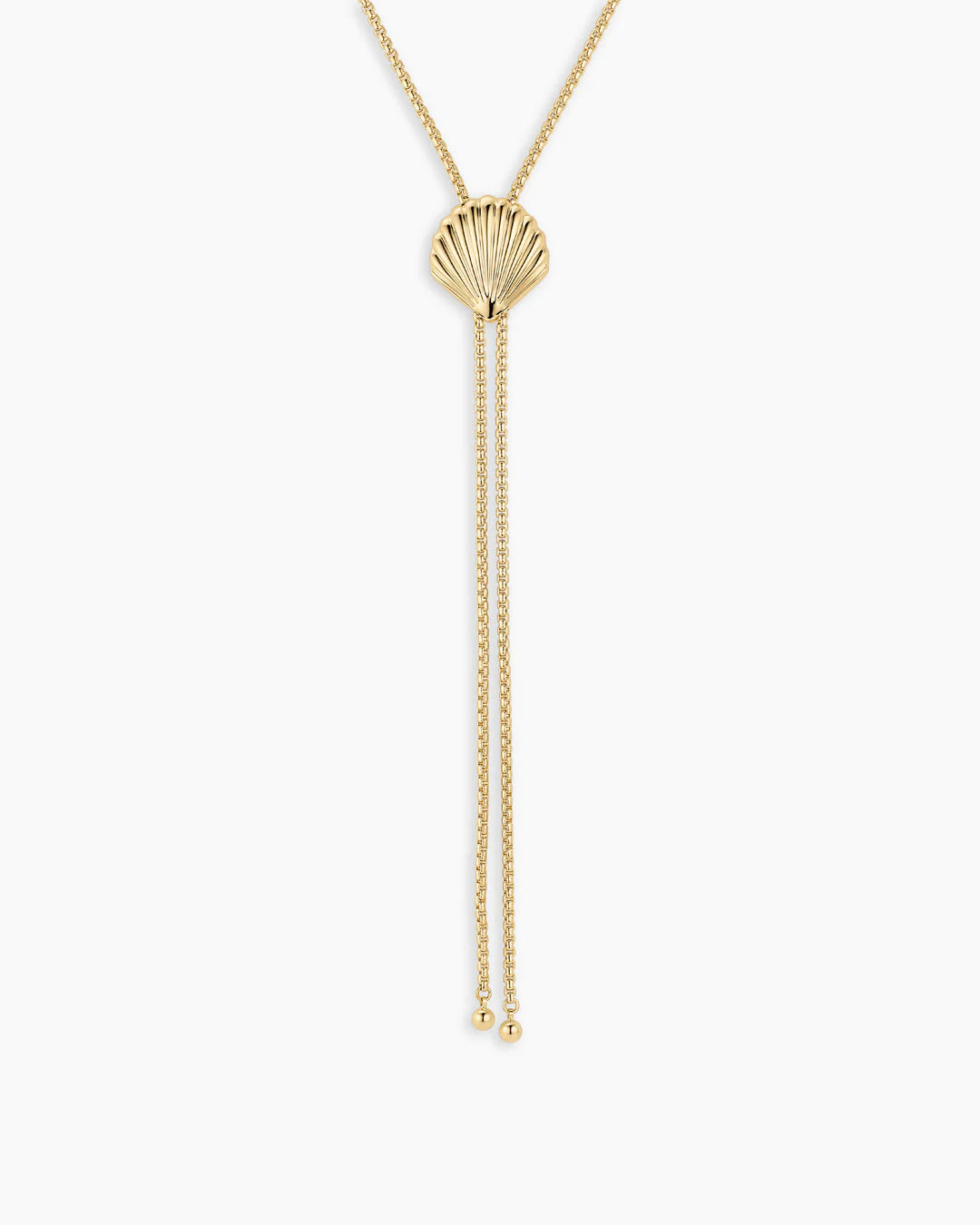 SCALLOP BOLO NECKLACE
