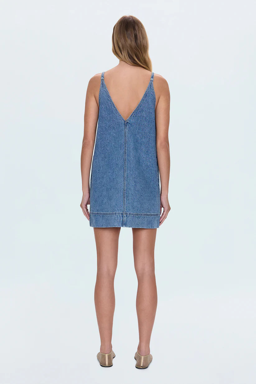 TAVI POPOVER DENIM DRESS