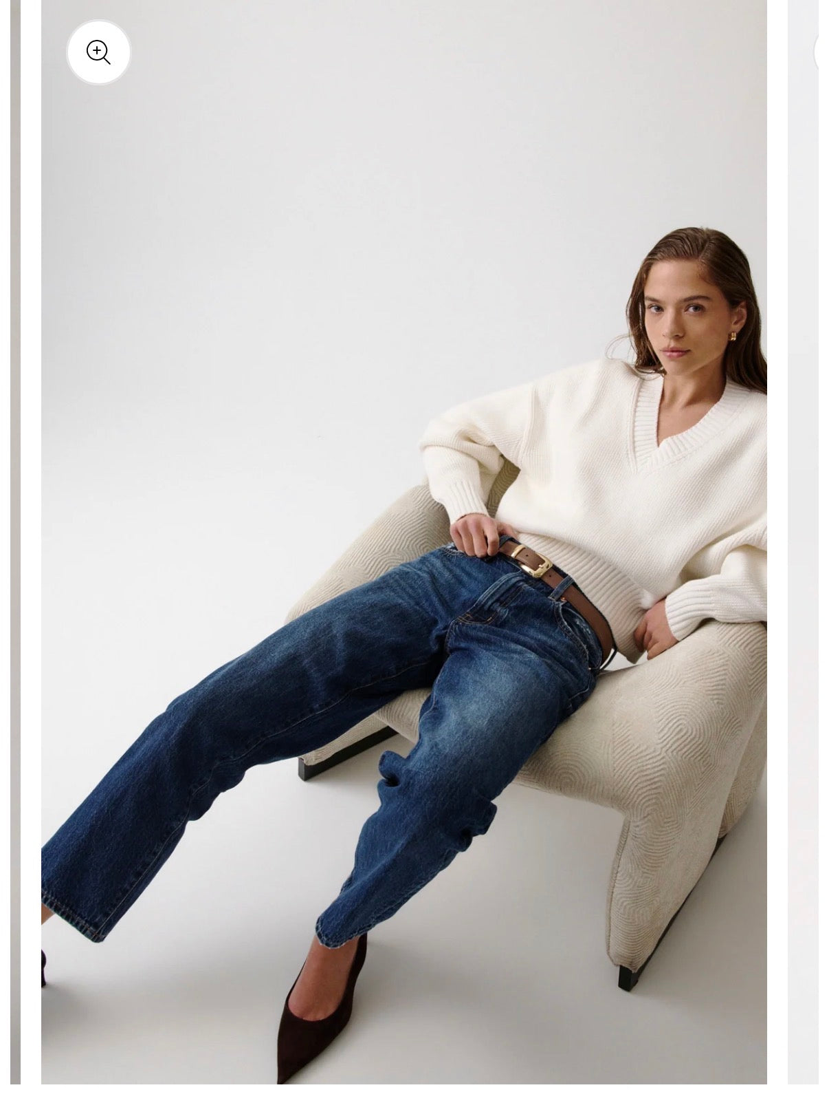 Issa Mid Rise Relaxed Ankle Straight Denim