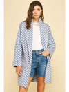 STRIPE OPEN KNIT CARDIGAN