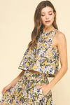 FLORAL SLEEVELESS TOP