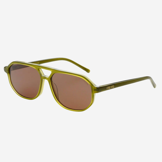 FREYRS Eyewear - Fenix Acetate Unisex Aviator Sunglasses : Olive