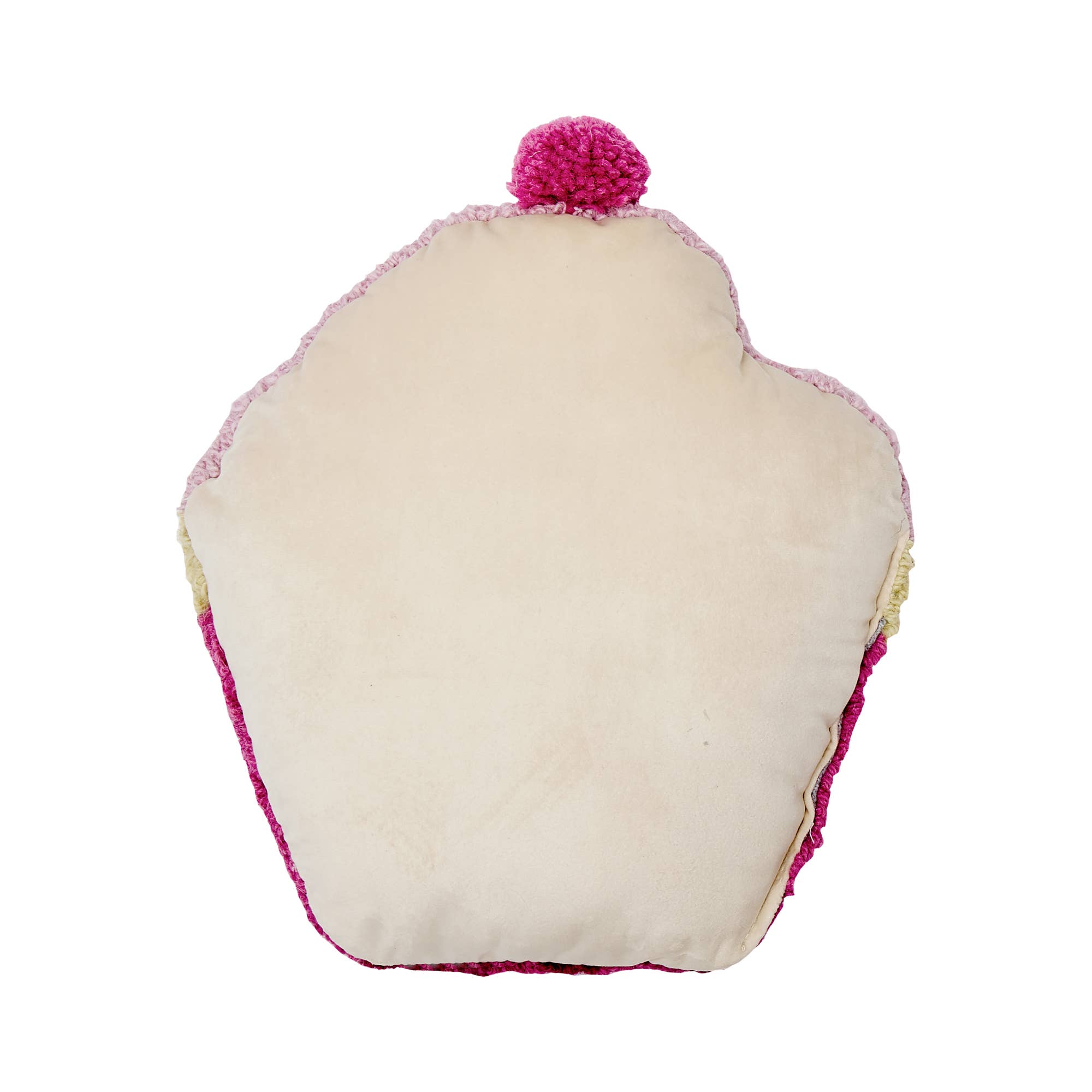 CUPCAKE W/POM POM PILLOW