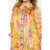 PIA LONG SLEEVE PRINT DRESS