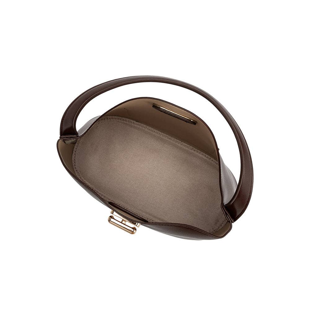 Lana Espresso Recycled Vegan Leather Crossbody