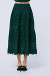 LONDON NOVELTY LACE MIDI SKIRT