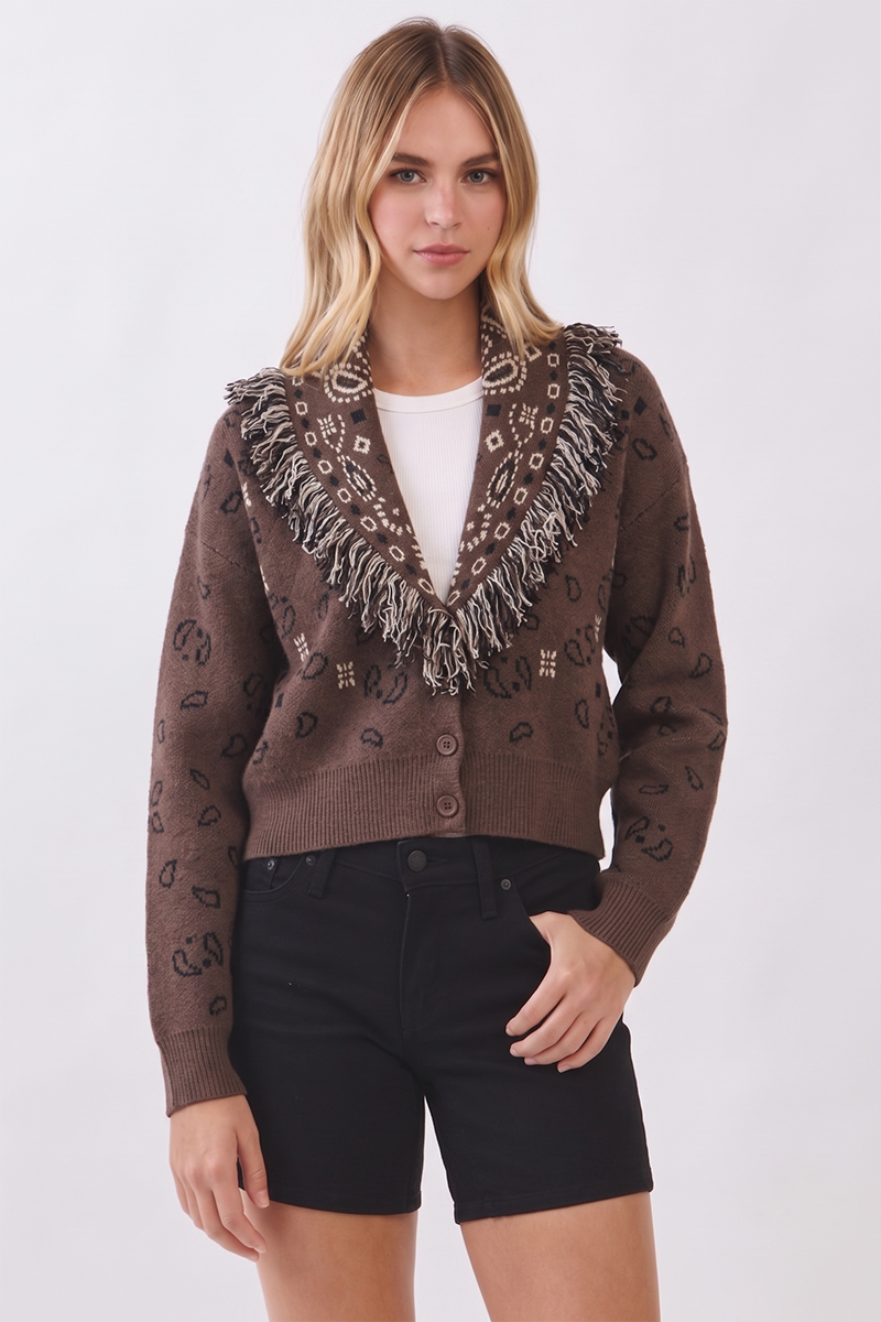 Bandana Fringe Sweater