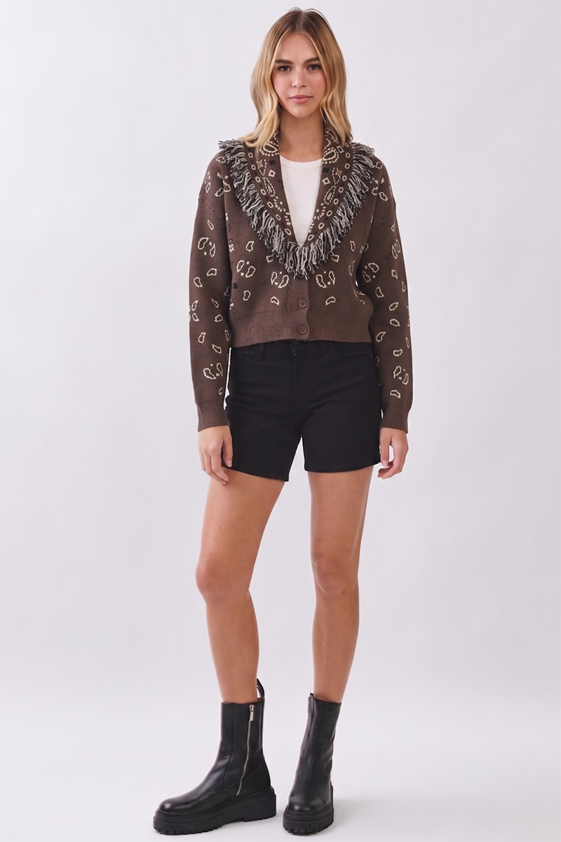 Bandana Fringe Sweater