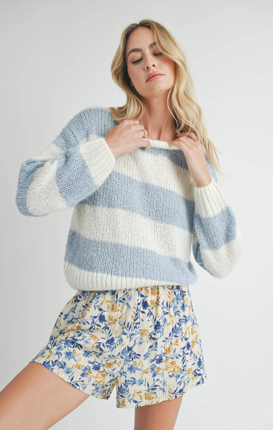 CLARA CHUNKY STRIPE SWEATER