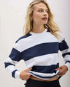 RUGBY STRIPE COTTON PULLOVER