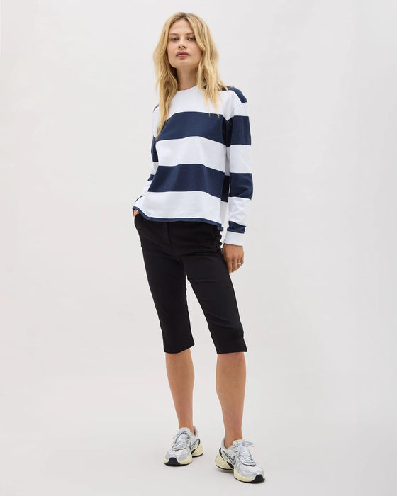 RUGBY STRIPE COTTON PULLOVER
