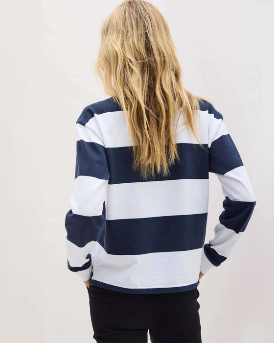 RUGBY STRIPE COTTON PULLOVER