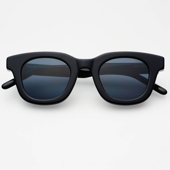 FREYRS Eyewear - Deni Acetate Round Sunglasses: Black