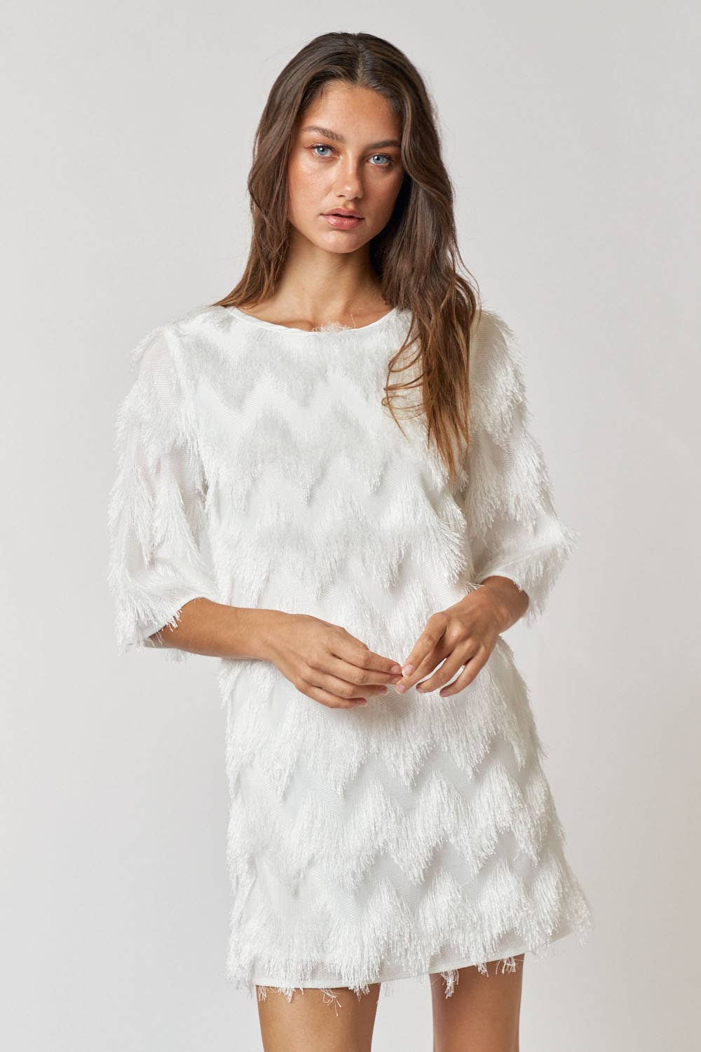 Chevron Fringe Dress