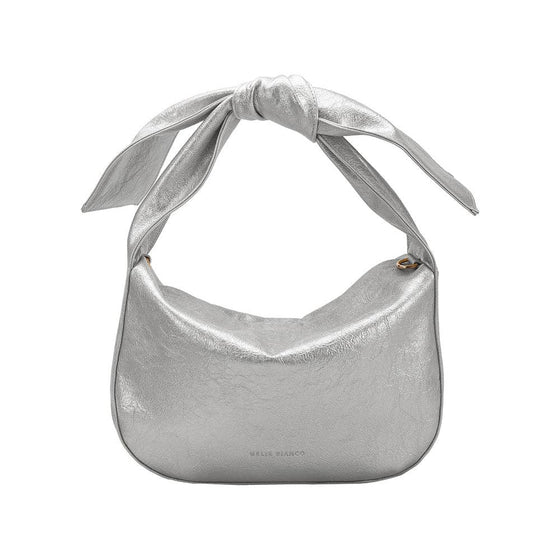 MELIE BIANCO - MARNI  RECYCLED VEGAN CROSSBODY BAG - silver