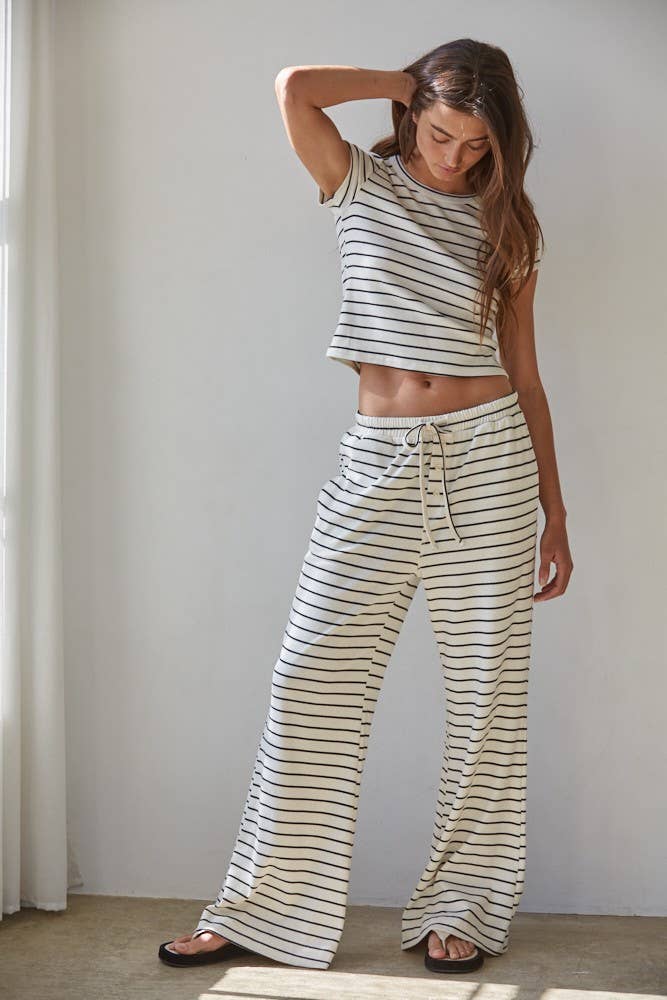 Striped Short Sleeve Top
