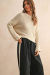 ROUND NECK SWEATER KNITTED TOP